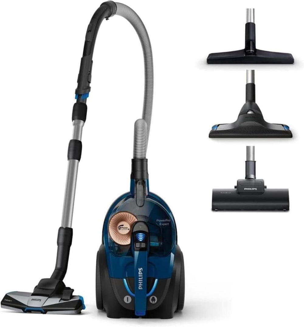 PHILIPS Aspirateur sans Sac Série 7000 - Moteur 900W, Aspiration capturant 99,9% des Particules, Filtration HEPA 13, Brosse Turbo Animaux, PowerCyclone8, Compact, Bleu foncé - gobonplan