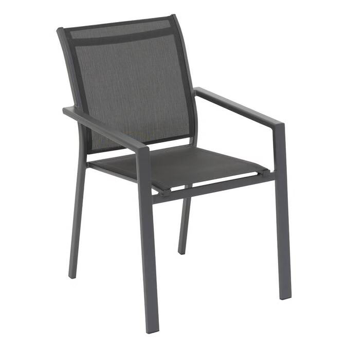Fauteuil de jardin empilable ESSENTIA Anthracite / Graphite