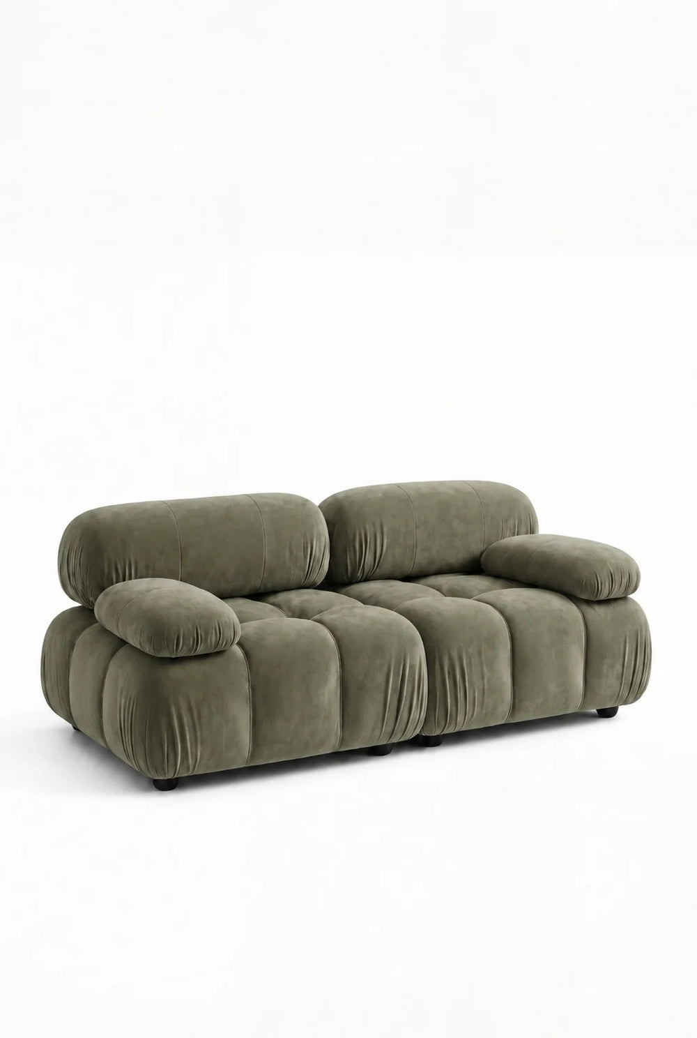 Nuvola Dusty Olive Velvet 2 places