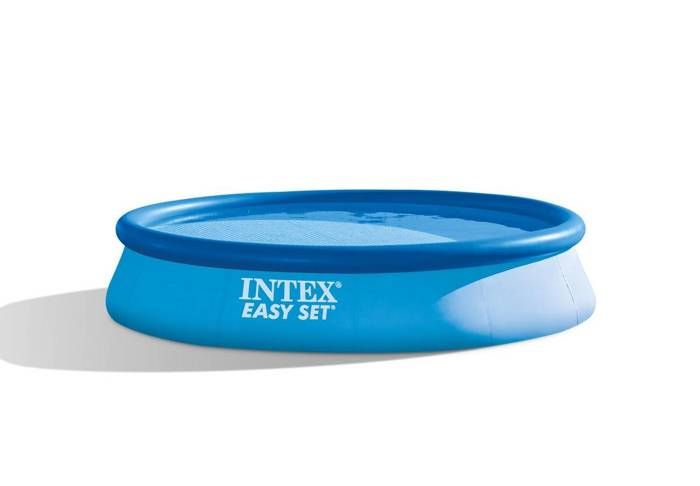 Kit Piscine hors sol autoportante INTEX - Easy Set™ - 396 x 84 cm - Ronde (Livrée avec une pompe et cartouche) - homidiscount